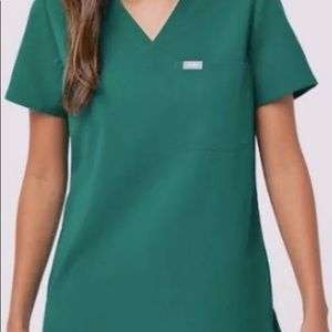 Hunter green FIGS scrub top size M